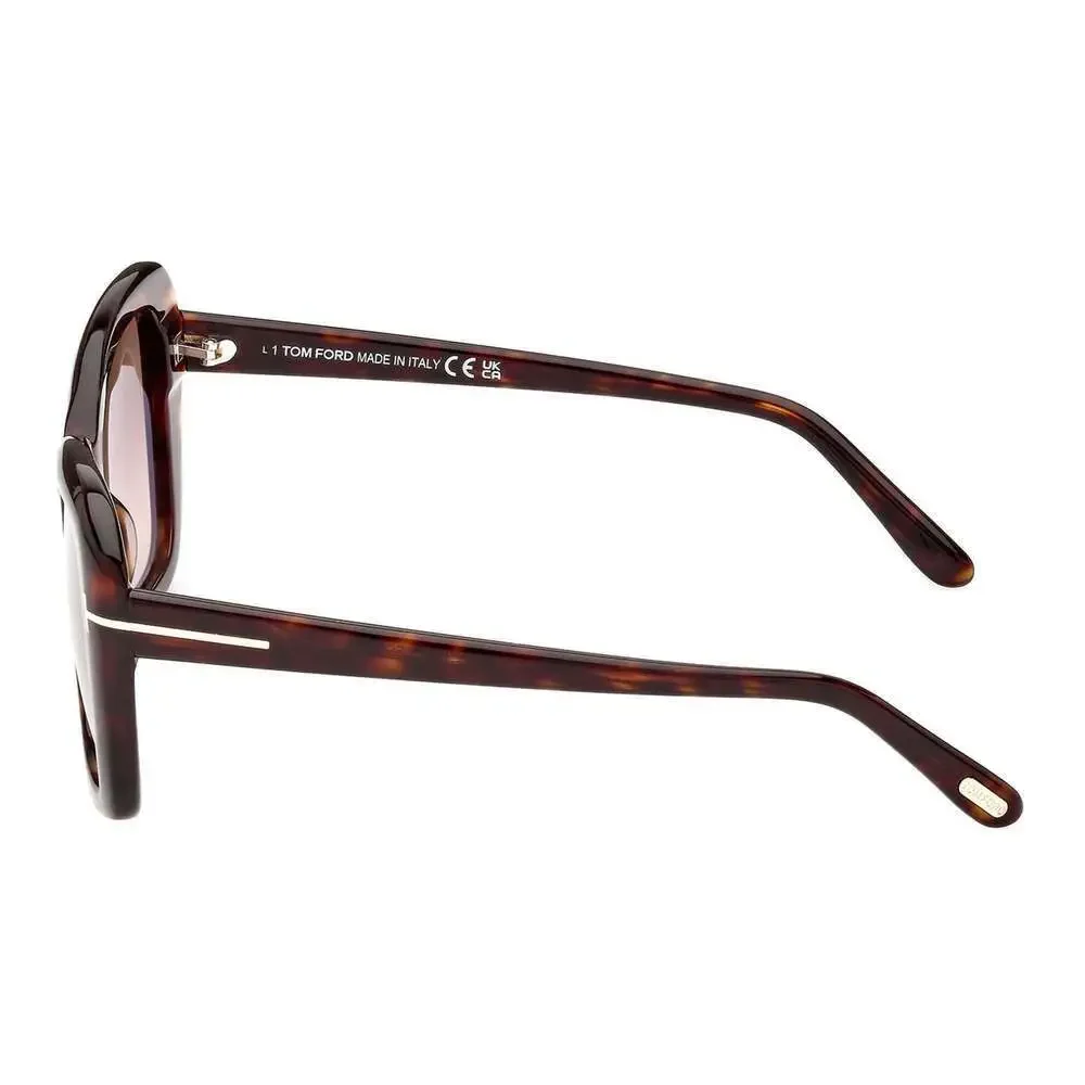 NWT Tom Ford FT1008 Dark Havana Cat Eye 55mm Sunglasses
